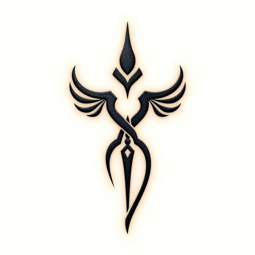 A tattoo design of Swahili symbol for hakuna matata in the style of realistic. - african symbol tattoo design generated by AI tattoo generator