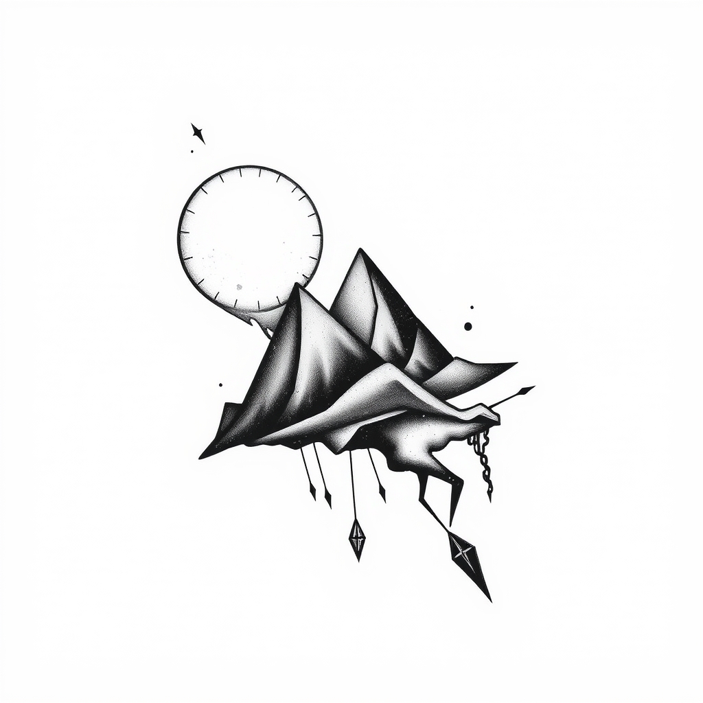 A tattoo design of marvlucaslunaluell in the style of minimalist. - fantasy character tattoo design generated by AI tattoo generator