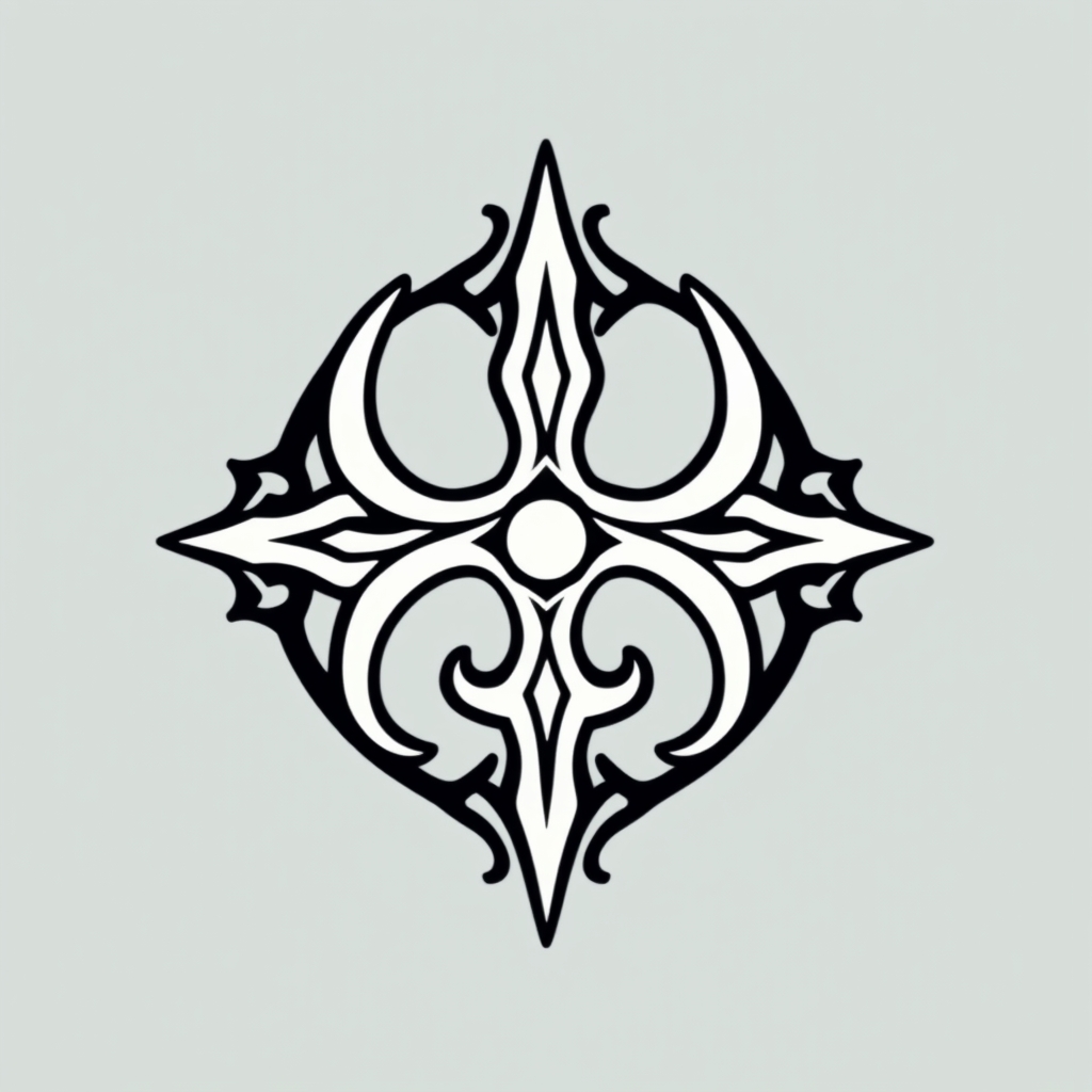 A tattoo design of a triskelion in the style of minimalist. - celtic symbol tattoo design generated by AI tattoo generator