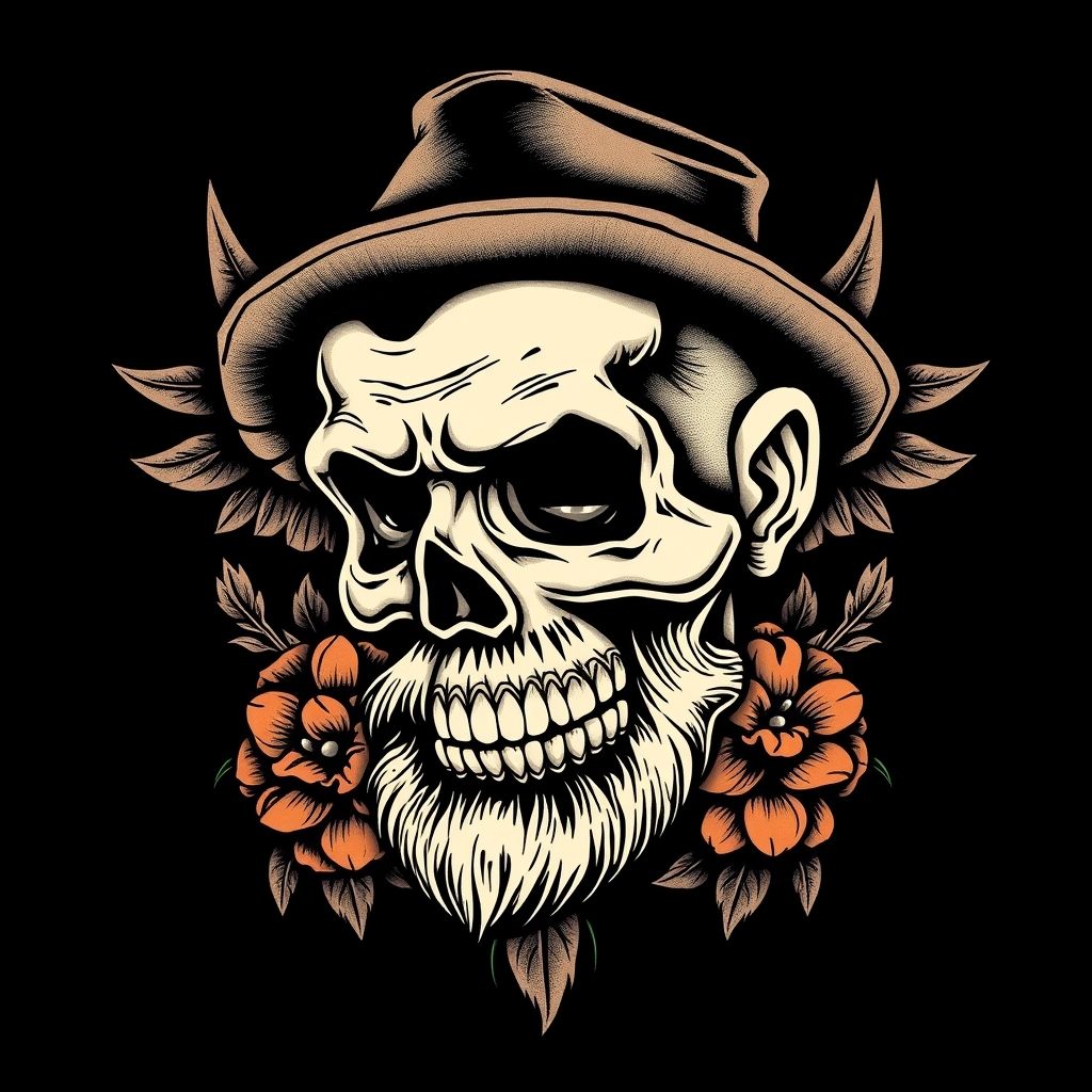 A tattoo design of Old school chicano  in the style of realistic. - chicano tattoo tattoo design generated by AI tattoo generator