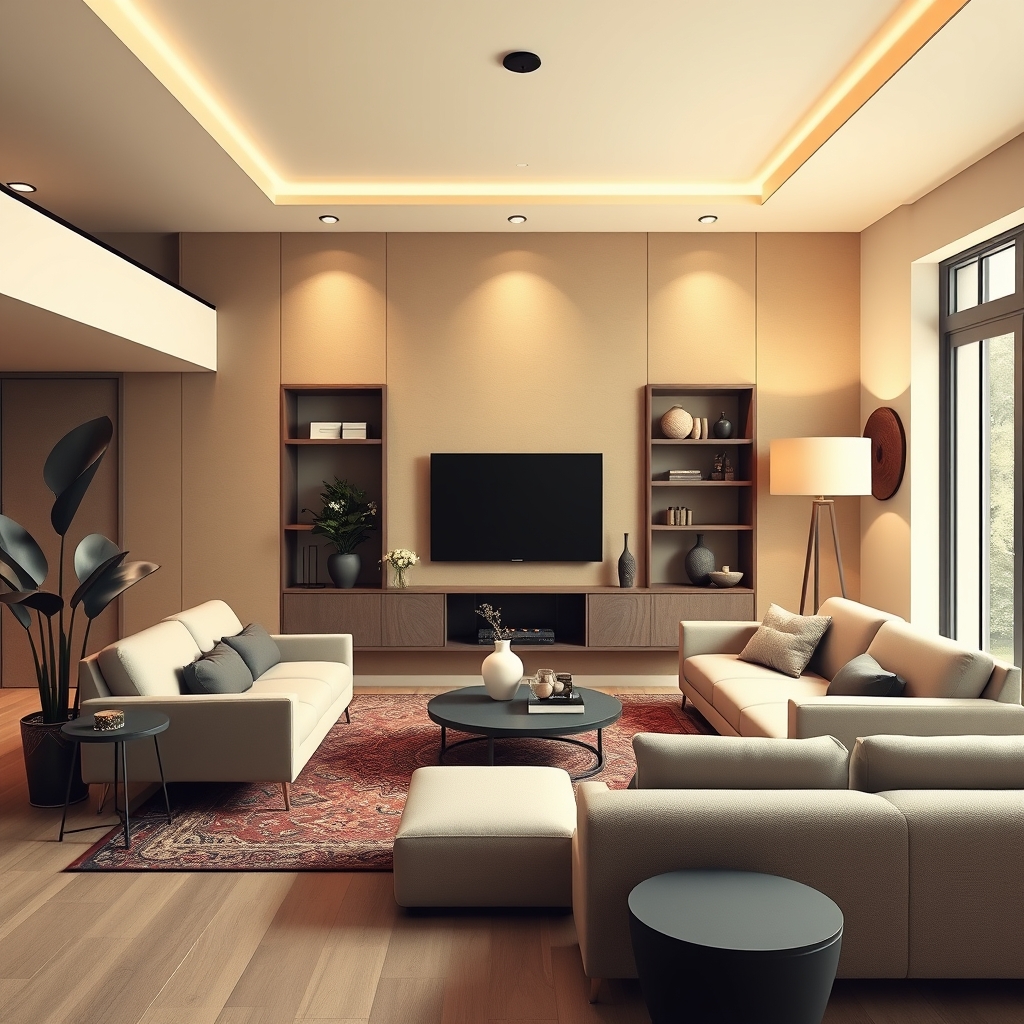 A tattoo design of A beautiful post modern livingroom in the style of Syd Mead in the style of minimalist. - architecture tattoo design generated by AI tattoo generator