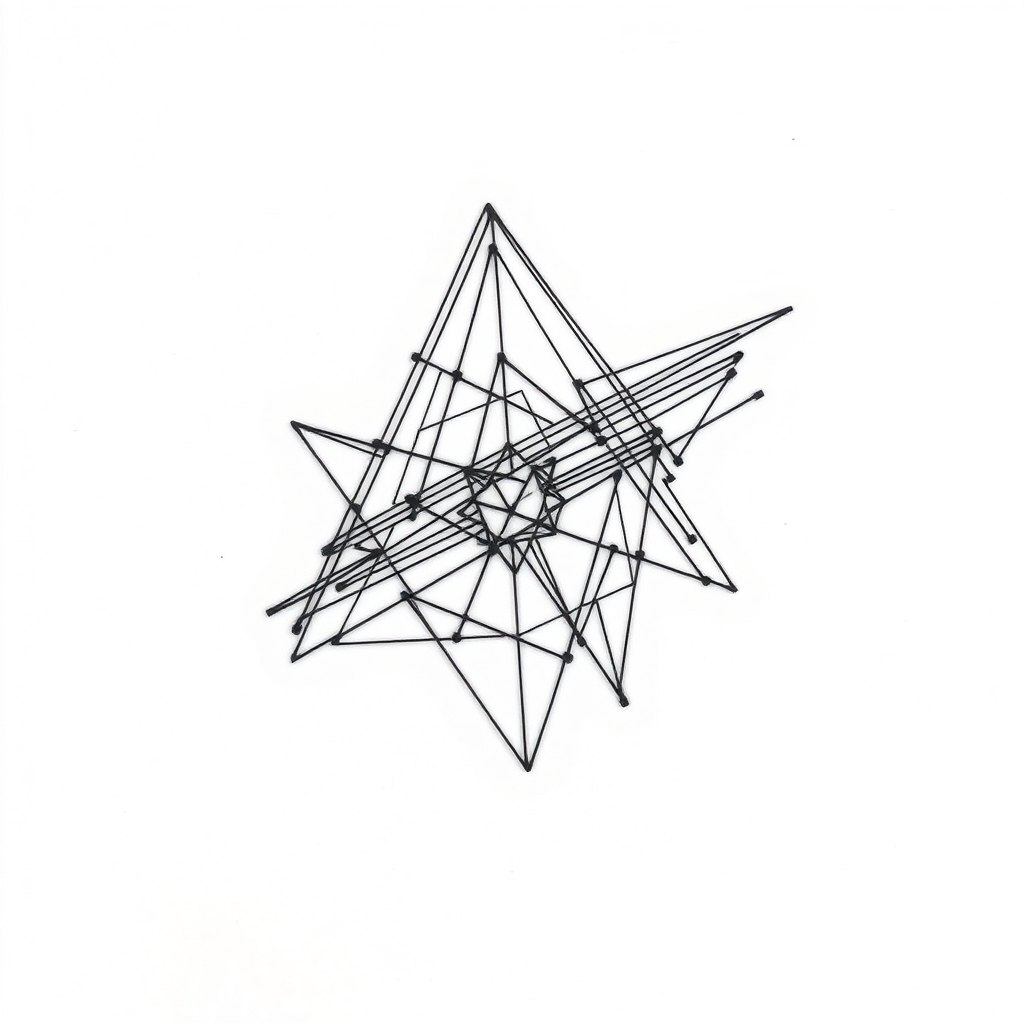 A tattoo design of Lines in the style of geometric. - minimalist tattoo design generated by AI tattoo generator