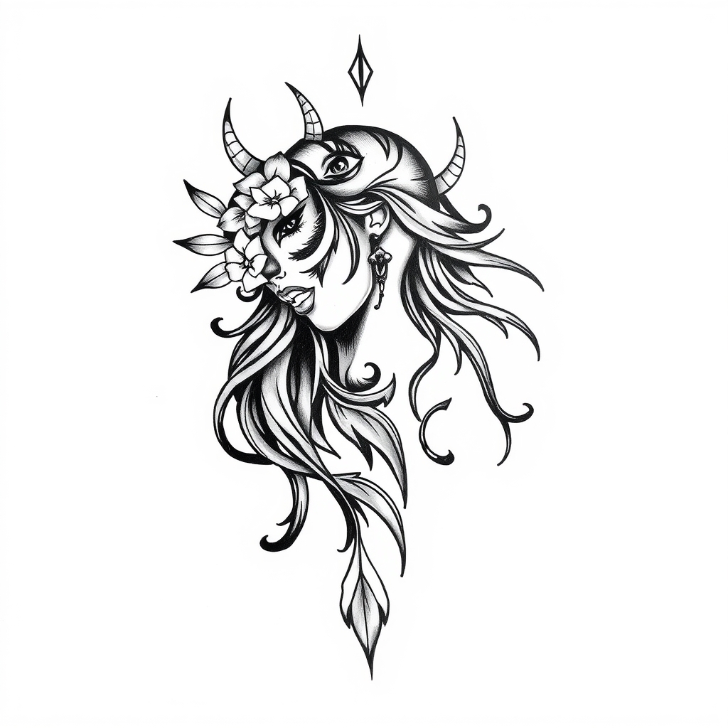 bondage fetish tribal tattoo design