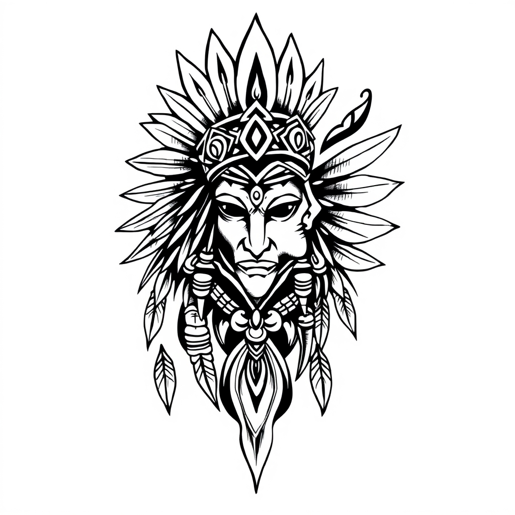 travel tribal tattoo design