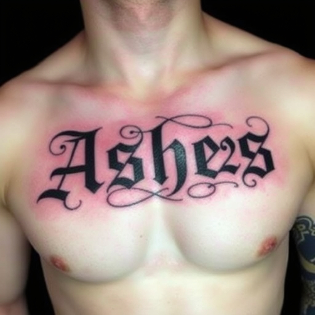 text tattoo traditional tattoo design