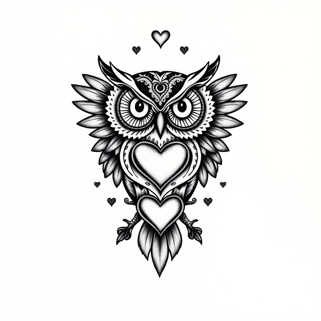 animals blackwork tattoo design