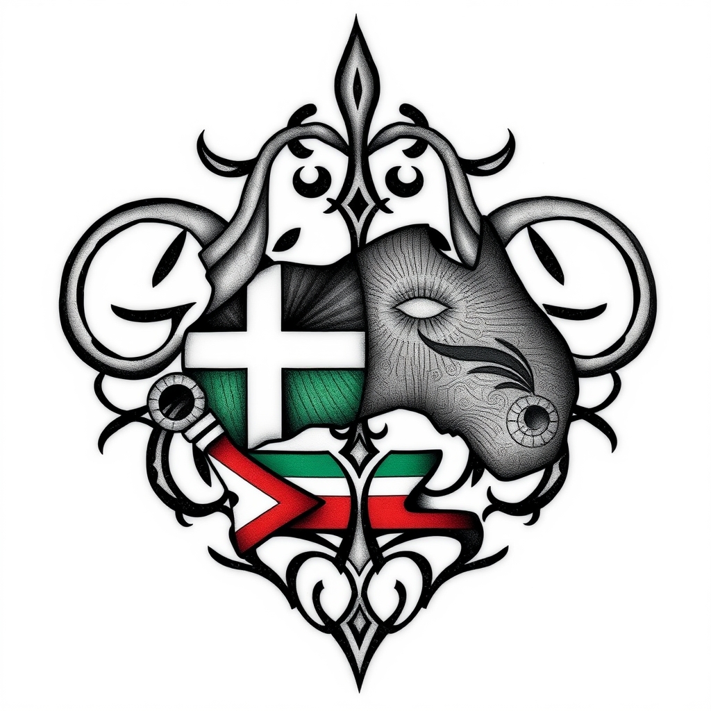 ancestral heritage tribal tattoo design
