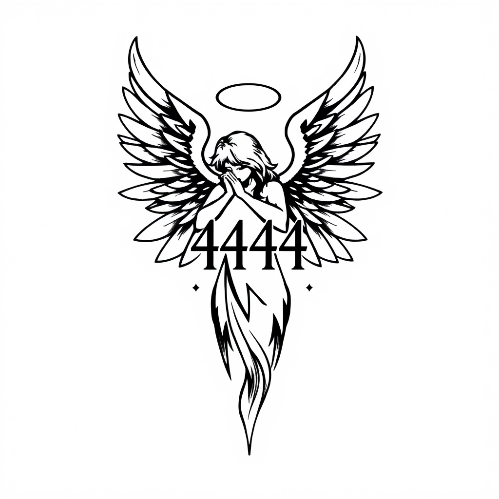 minimalist style spiritual symbols tattoo design - AI generated tattoo art for inspiration