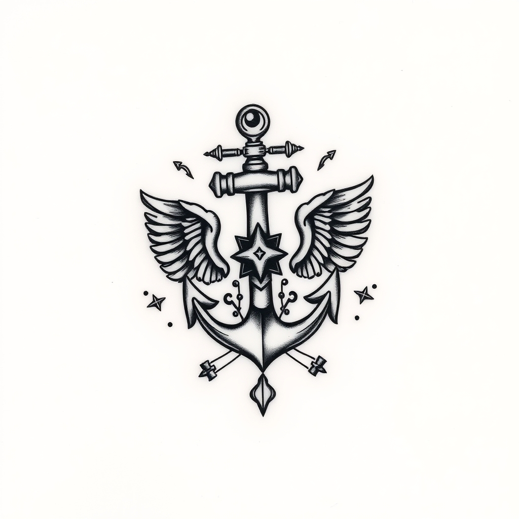 navy tattoos blackwork tattoo design