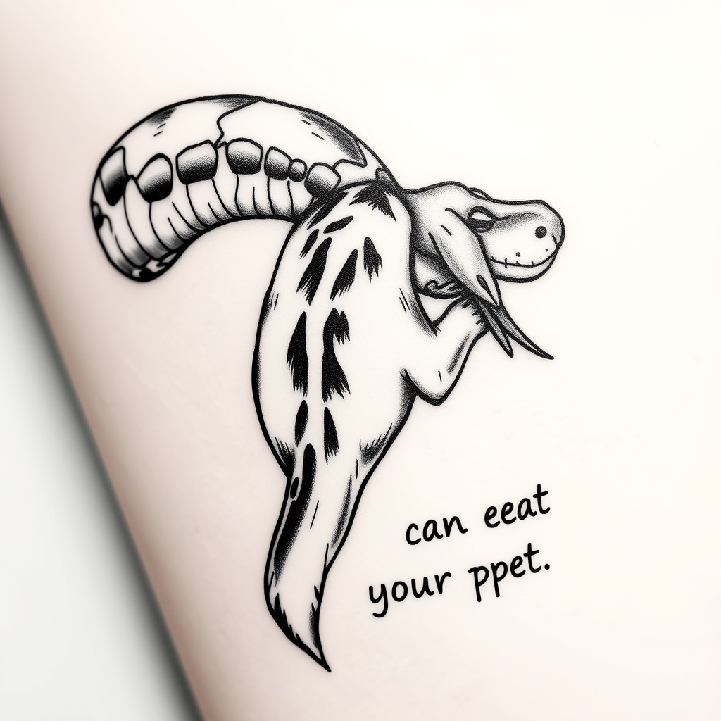 animal blackwork tattoo design