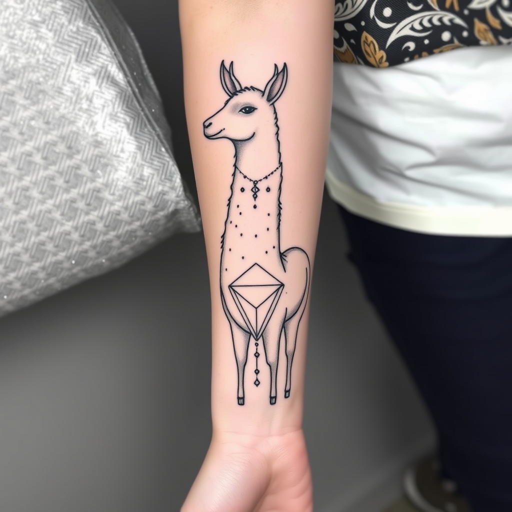 geometric style sacred geometry tattoo design - AI generated tattoo art for inspiration
