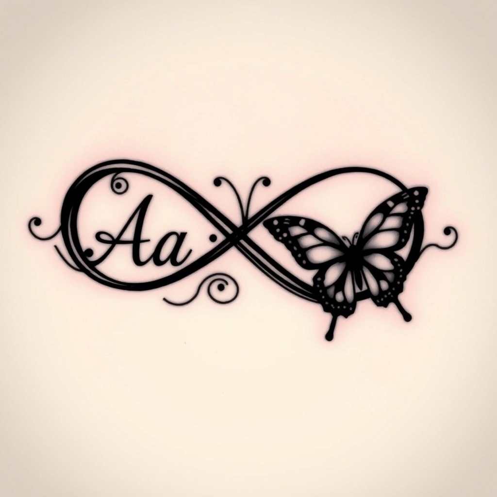 symbol with name blackwork tattoo design