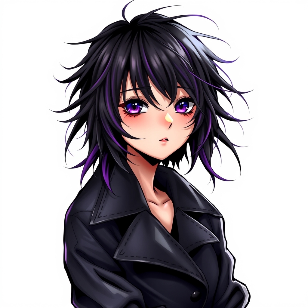 anime girl japanese tattoo design