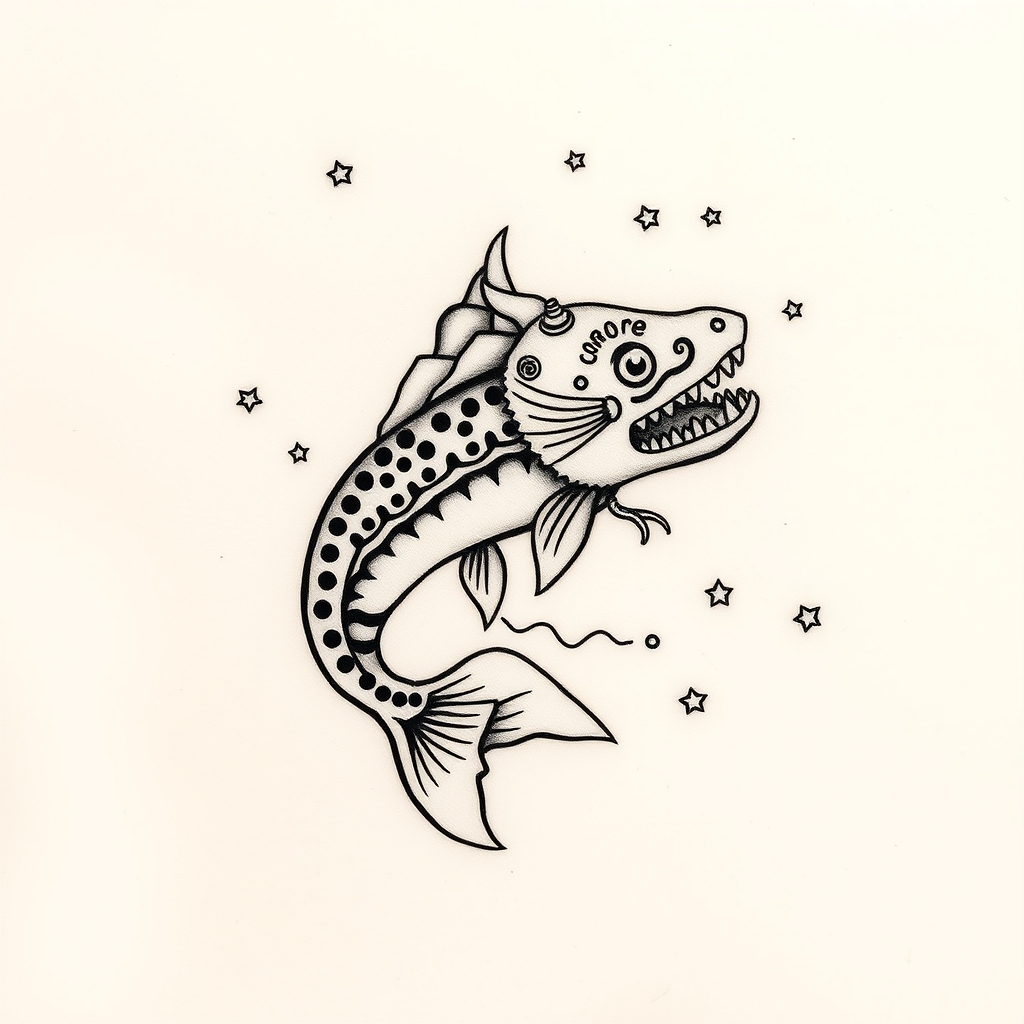stars japanese tattoo design