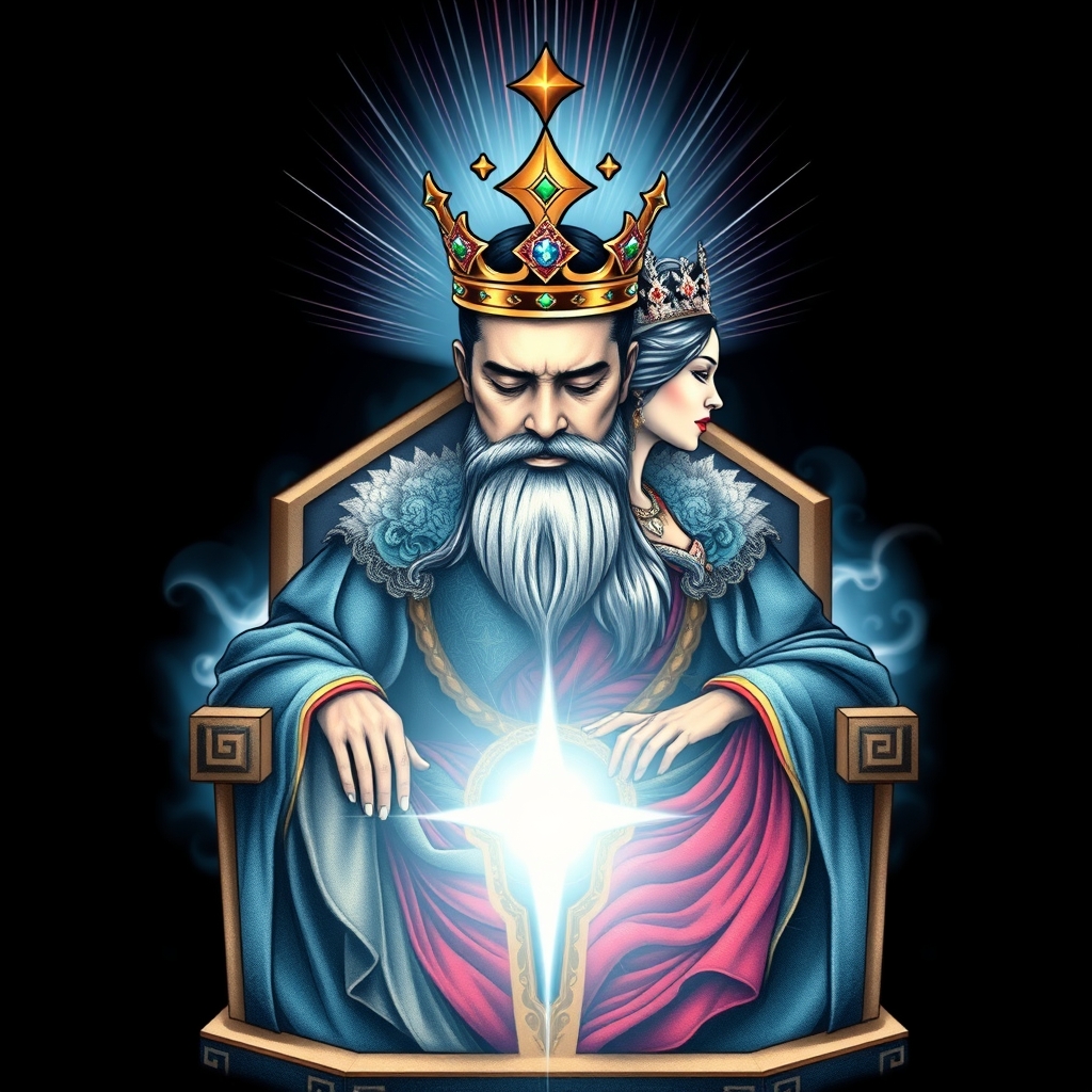 royal portrait japanese tattoo design