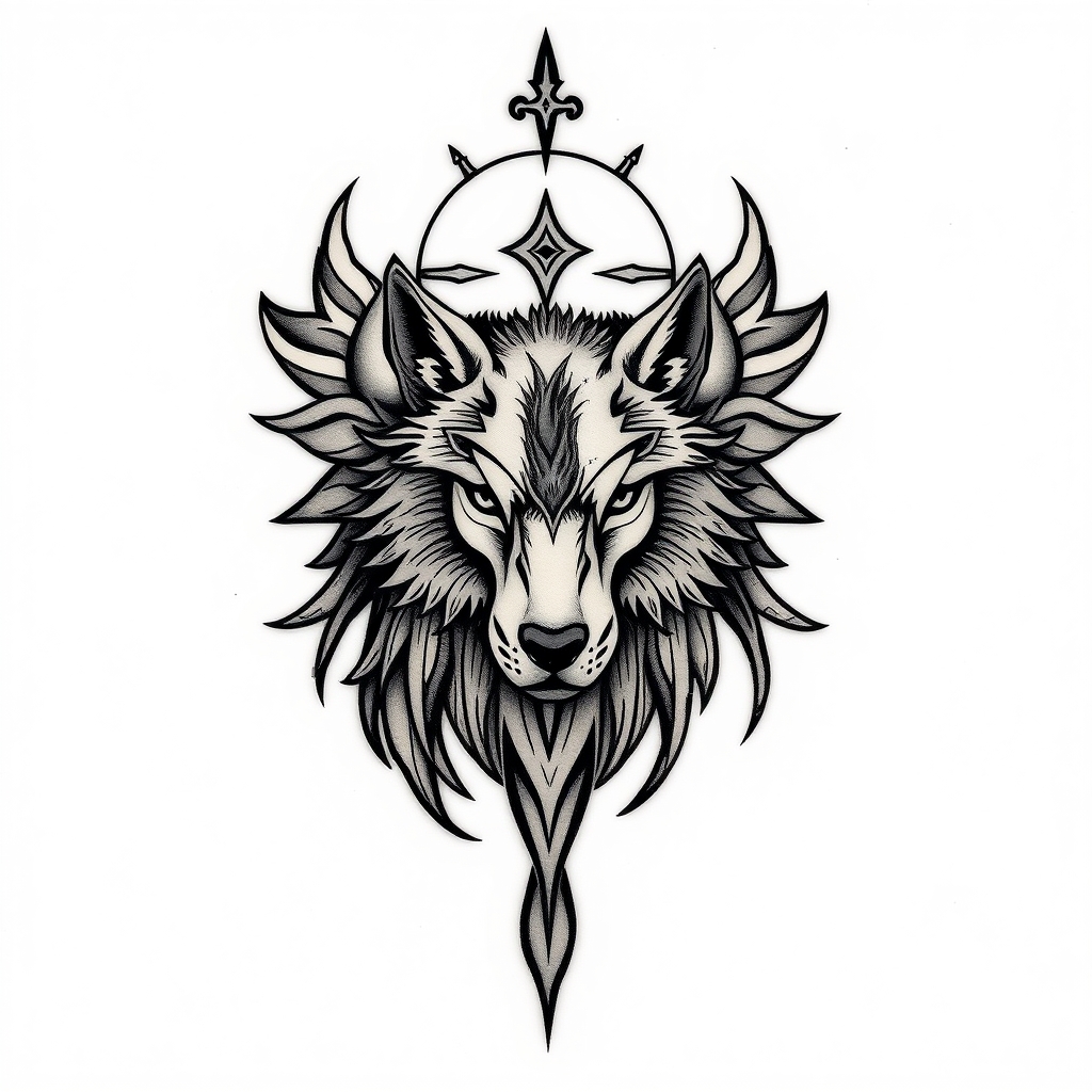 spiritual protection symbol tribal tattoo design