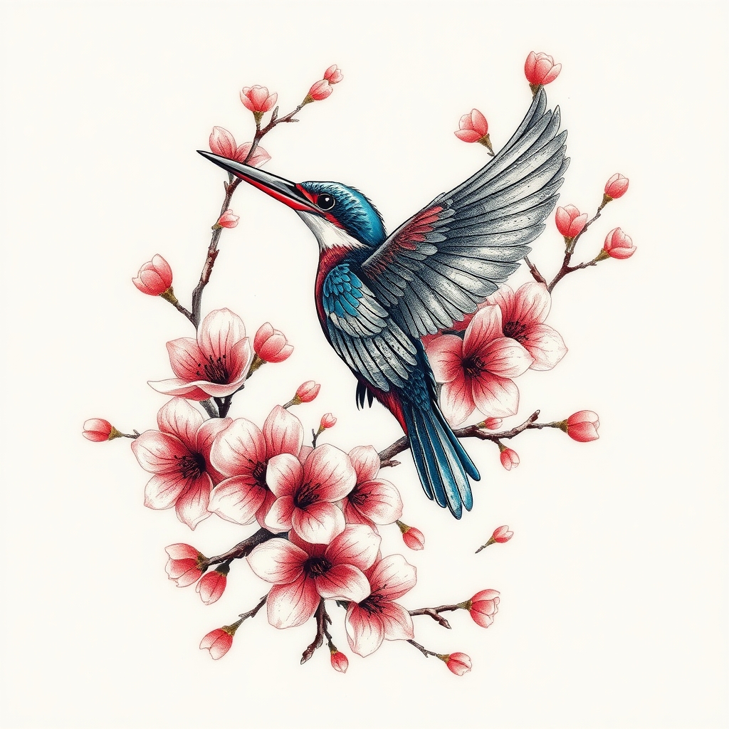 nature surrealistic tattoo design