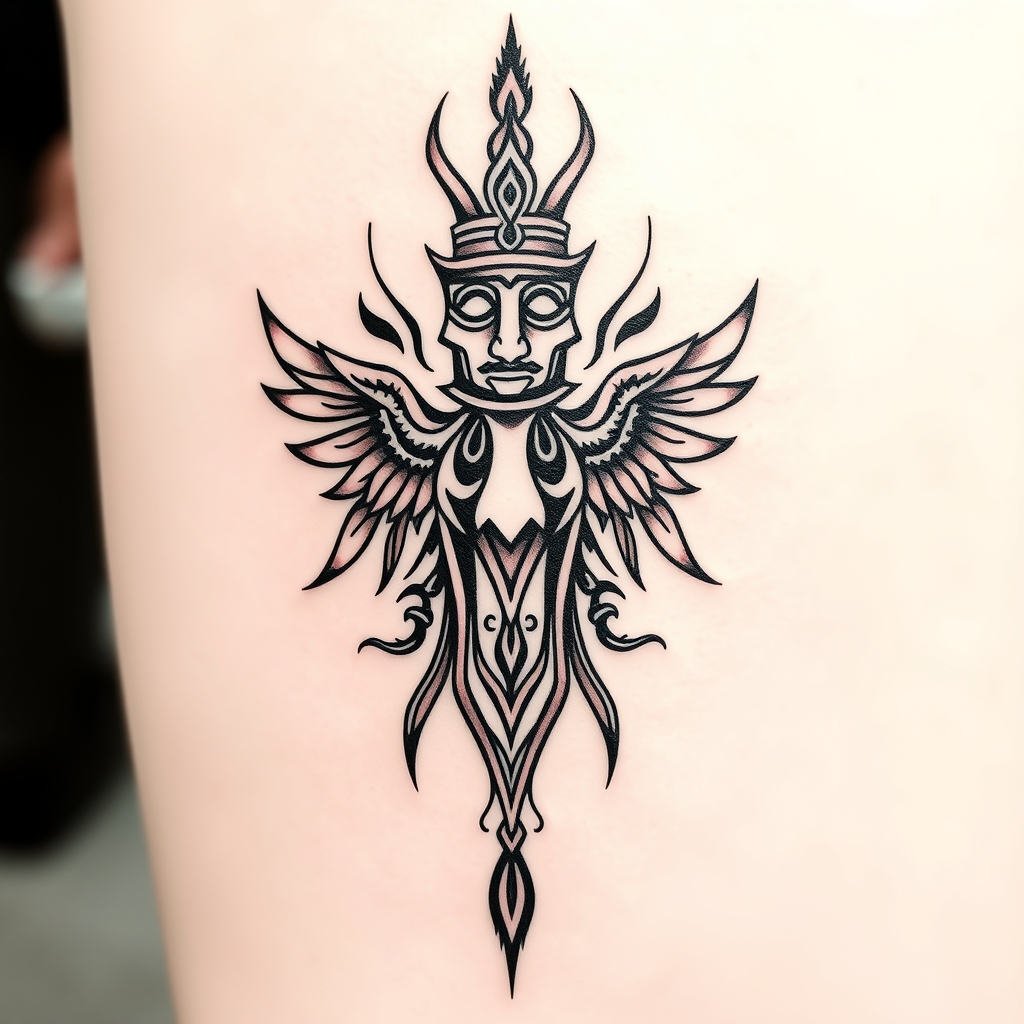 name tattoo tribal tattoo design