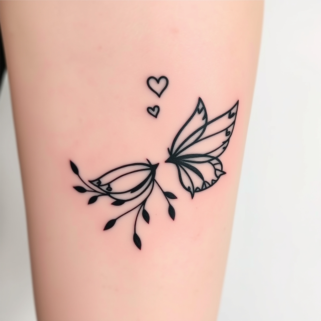 motherhood minimalist tattoo design