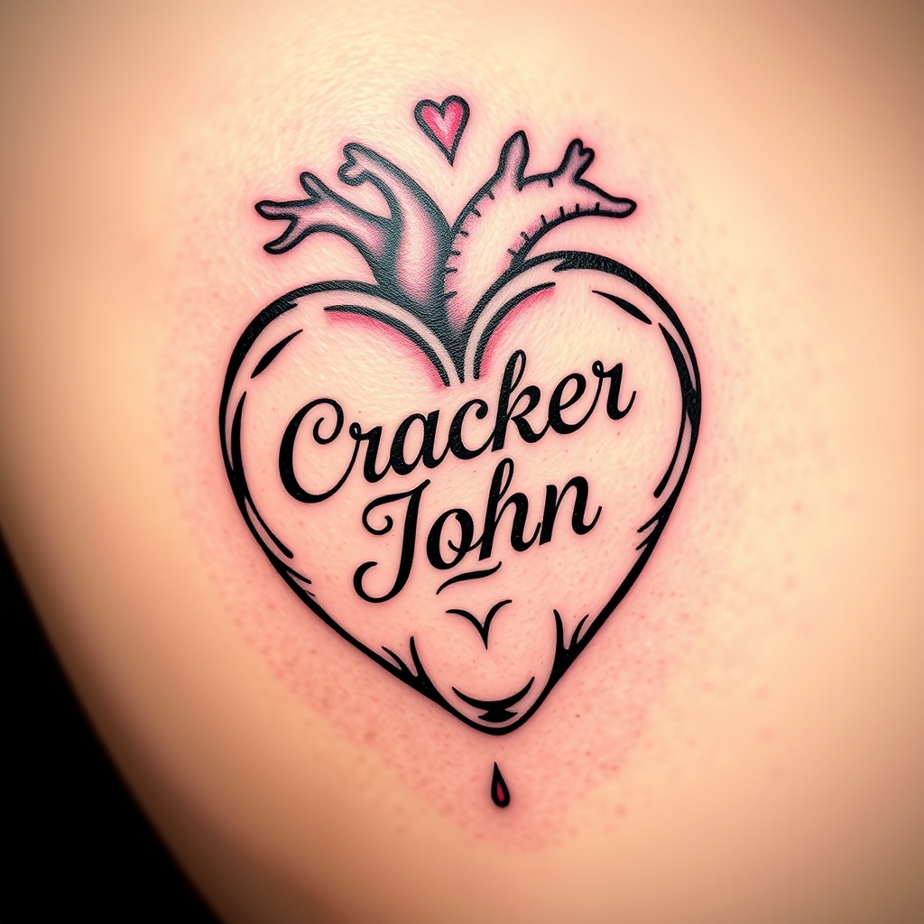 symbol with name realistic tattoo design