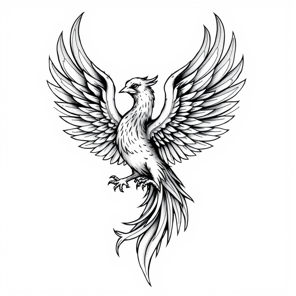 mythical creature realistic tattoo design