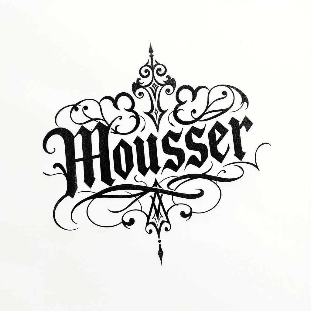 font/tattoo lettering blackwork tattoo design