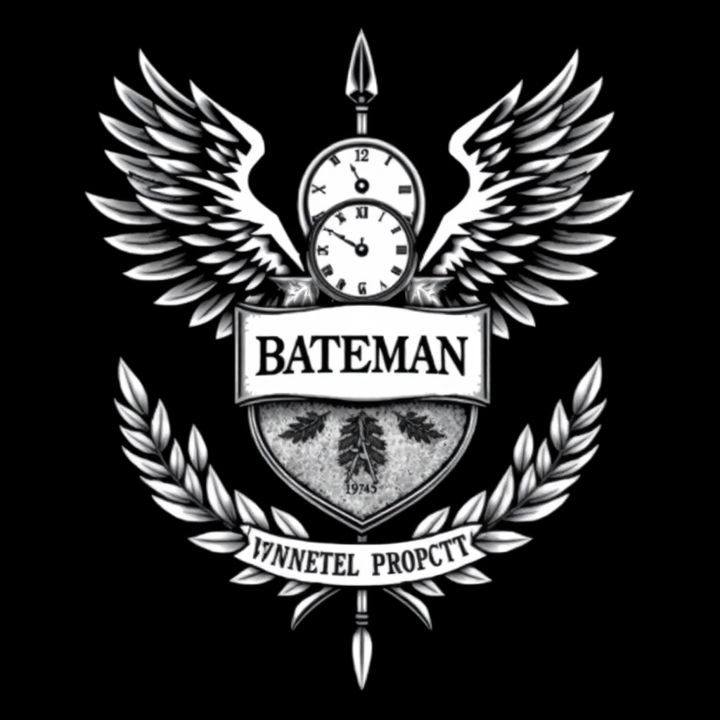 law enforcement badge realistic tattoo design
