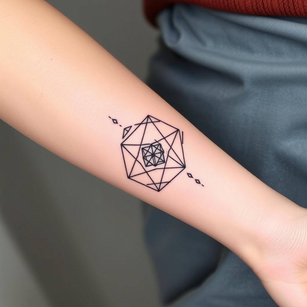 sacred geometry geometric tattoo design