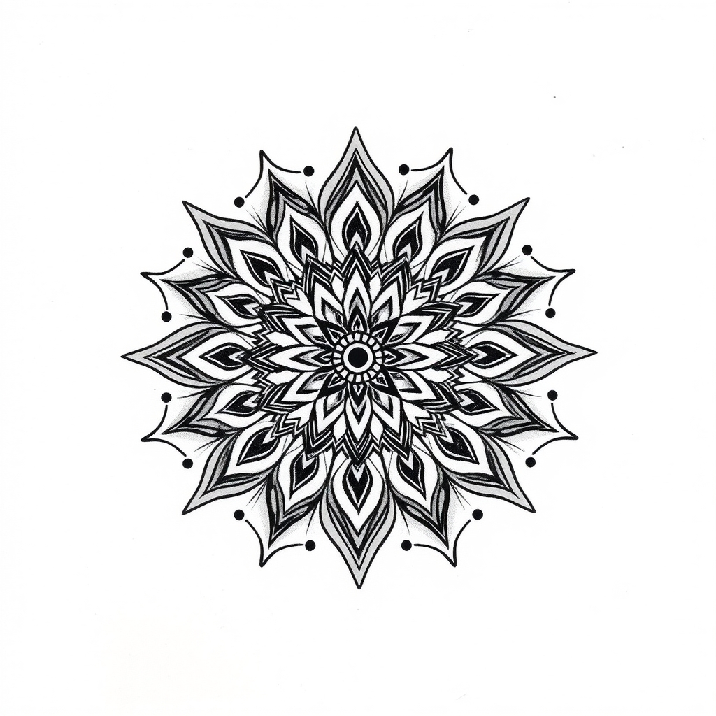 please go ahead with the tattoo description geometric tattoo design