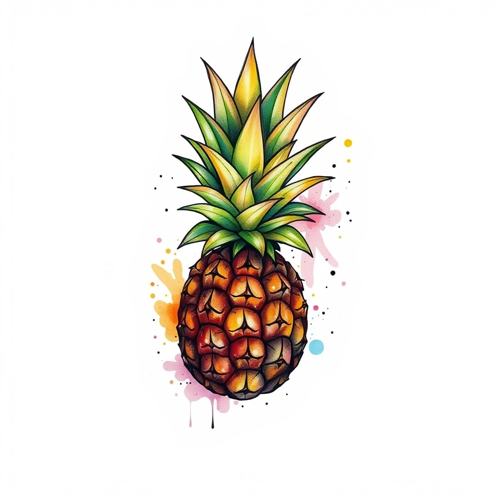 i'm ready when you are. what's the tattoo description? watercolor tattoo design