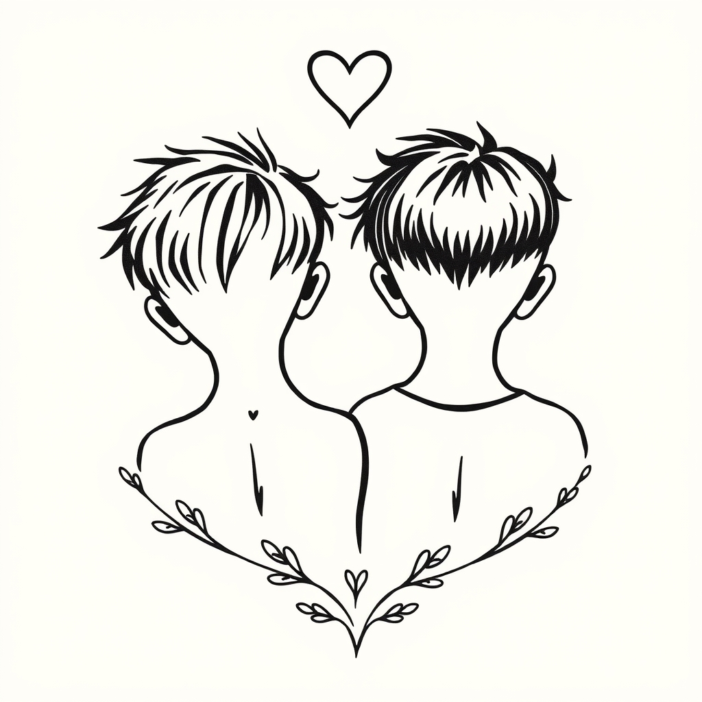 family minimalist tattoo design